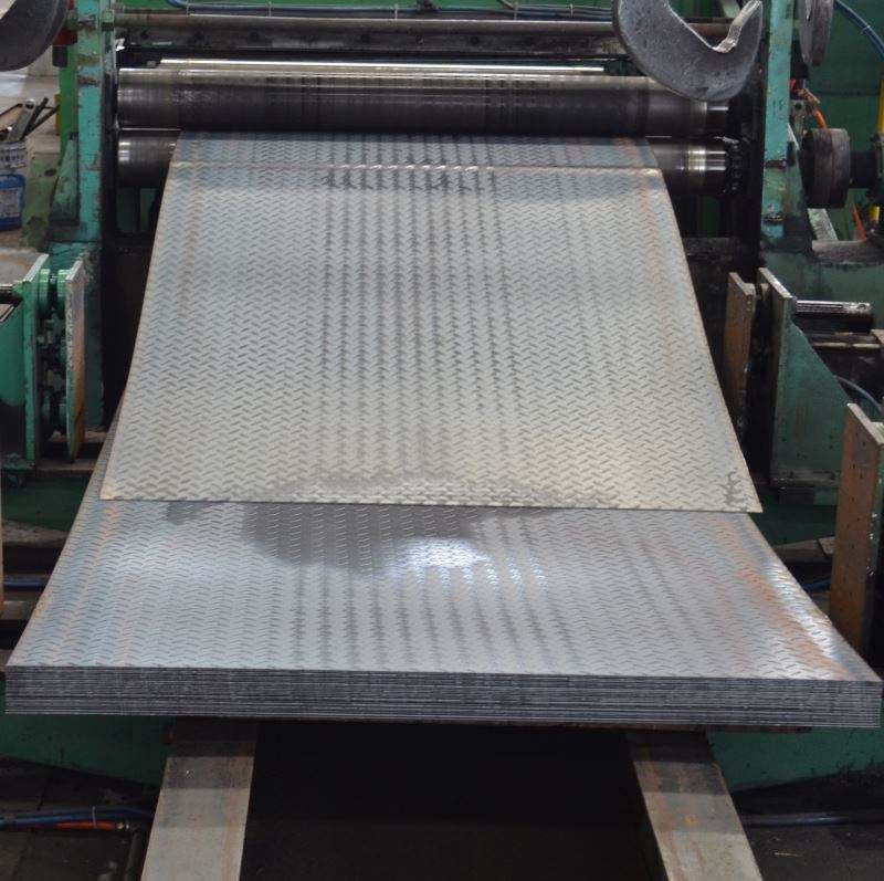 Ms S235 Chequered Roof Sheets Weight 4.5mm Anti-slip Mild Steel Checkered Floor Plate