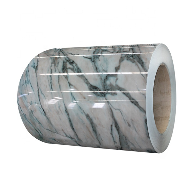 600-1250mm Ppgi Marble Color Coated Galvanized Steel Coil for Wall